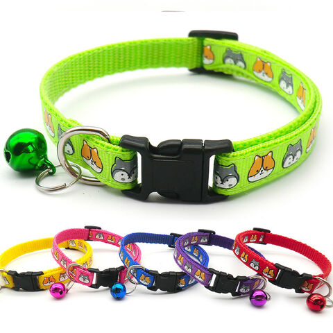 Customized Luxury Pet Collar Adjustable Cartoon Pattern Dog Cat