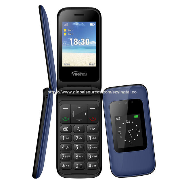 هاتف محمول بشريحتي اتصال SC7701، 3G، قلاب بشاشتين 2.4 بوصة، سهل الاستخدام for sale at factory direct price