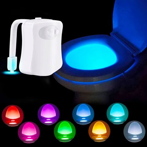 2 Pc Lampe Toilette Veilleuse LED Mouvement Détecteur Eclairage WC