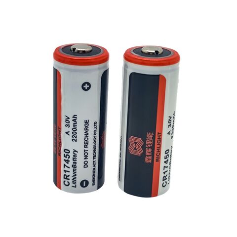 Buy Wholesale China Richlight Oem Limno2 3v 2200mah Lithium Battery Cr17450  & Lithium Battery at USD 0.95