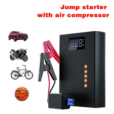 4 In 1 Car Jump Starter Air Pump Power Bank Portable Air Compressor, Cars  Battery Starters Starting Auto Tyre Inflator