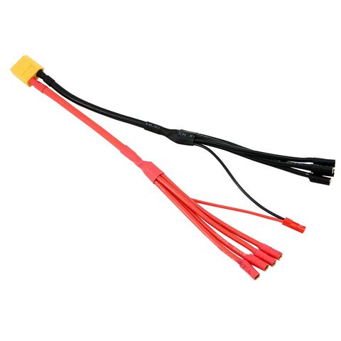 thumbnail image 2 of Parallel Battery Cable Kit Share Goo 6X JST Female Parallel Charger Cable To 4mm Banana Plug 20AWG Cable Wire For Hyperion ICharger SR 120SR CX2 CX3 Charger 1S 2S Lipo Battery Charge 2 of 12