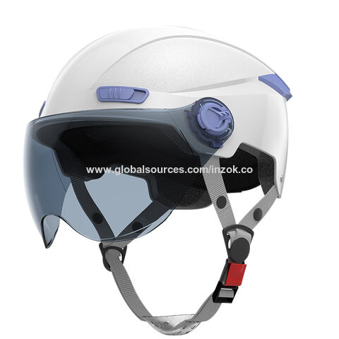 bike half helmet price Highway 21 .357 Face Motorcycle high definition and adjustable nylon chin strap with snap release buckle and a sun visor QICHAO Half Motorcycle Helmets -