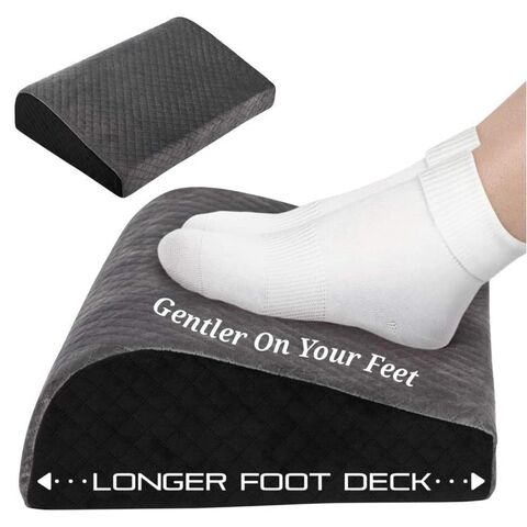 Ergonomic Foot Rest Cushion Under Desk with High Rebound Ergonomic Foam Non-Slip Half-Cylinder Footstool Footrest Ottoman for Home Office Desk