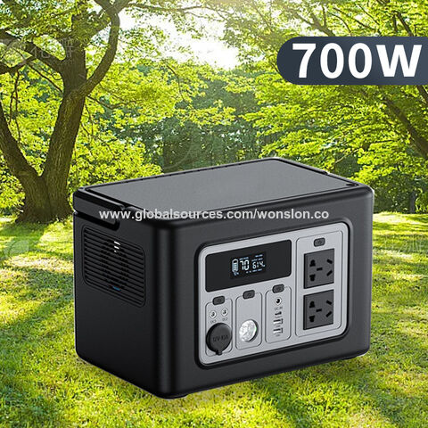 700W Générateur Solaire Portable 614Wh LiFePO4 Groupe Electrogène le hors  réseau