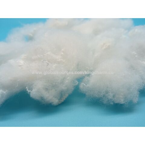 Bulk Buy China Wholesale Pure White Dacron Solid 9d 65mm Pet Fiber