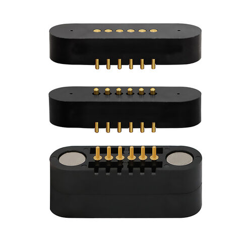 Kundenspezifischer Magnetstecker 6P SMT Ladestift für Strom- und Datenübertragung Hochstrom Pogo Pin Stromanschluss for sale at factory direct price
