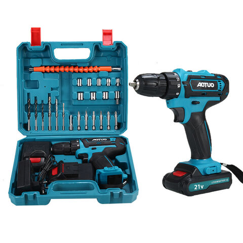 Buy Wholesale China 21v Rechargeable Power Screw Drivers Lithium Electric  Drill Set Cordless Electric Screwdriver & Electric Drill Set at USD 14.2