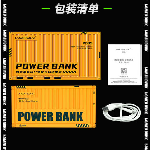 GENERICO Bateria Portatil Aspor 50000mah Power Bank Cargador Multipuertos