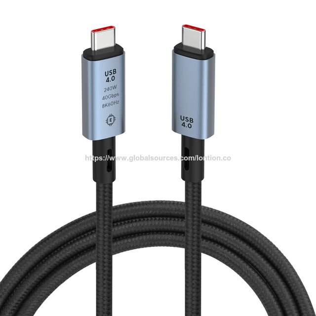 Cable USB Tipo-C Trenzado de Nylon y Cuero para Carga Rápida de Datos y Energía para Teléfonos Móviles for sale at factory direct price