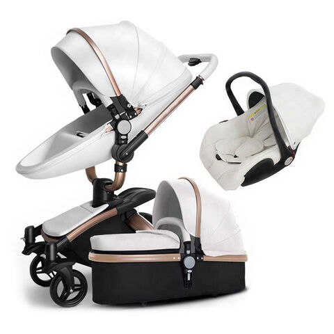 Mima Hot Mom Buggy Pu Leather Agape Stroller In Baby Pram With En