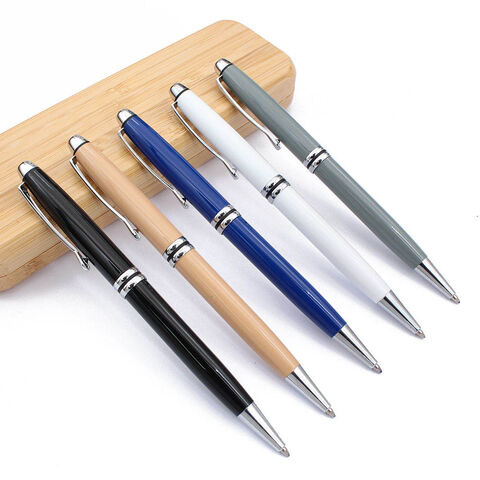 100PCS Wholesale Customized Small Stainless Steel Ballpoint Pen