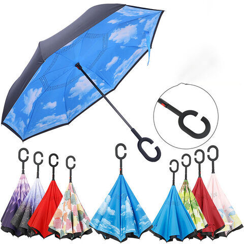 Buy Wholesale China Colorful Automatic Reverse Folding Umbrella Man ...