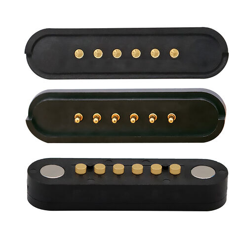 Kundenspezifischer Magnetstecker mit 6 Pins für Strom- und Datenübertragung, Hochstrom-Pogo-Pin-Steckverbinder for sale at factory direct price