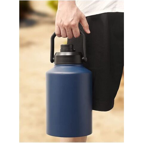 Cubos de hielo de acero inoxidable de doble pared con aislamiento al vacío de gran capacidad ODM, botellas de agua para exteriores