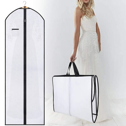 Capas de vestuário personalizadas recicláveis para viagem, à prova de poeira, não tecidas, para pendurar com zíper for sale at factory direct price