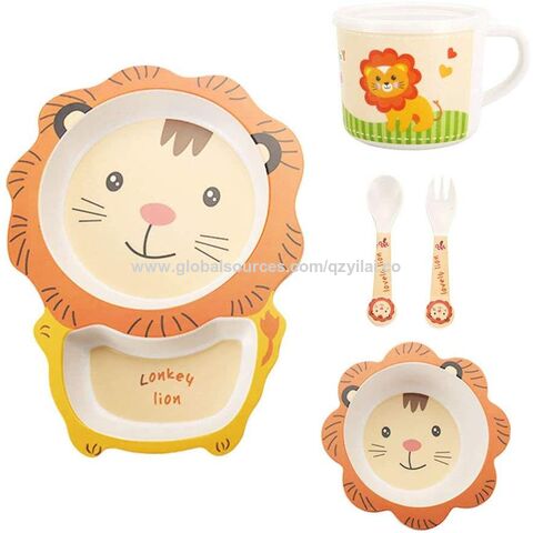 1pc Suction Plates Babies Baby Plate Set Infant Divided Plate