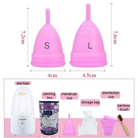 Oem/odm Copa Menstruel Menstrual Cup Steriliser 100% Medical Silicone ...