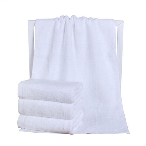 Made in China Cheap Price White 100% Cotton Custom Logo Towel Gift
