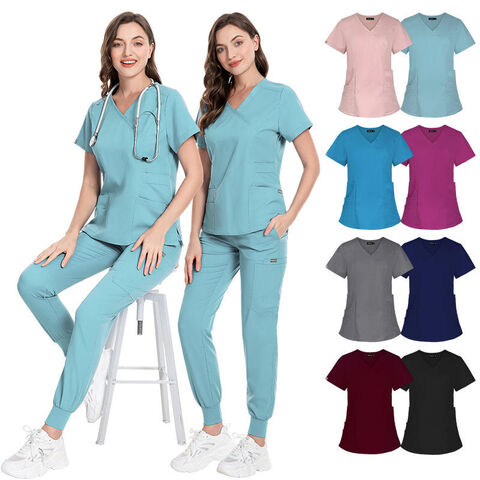 Hot Style Nursing Hospital Medical Scrubs Set Women Nurse Uniform Suit -  China Medical Scrub and Scrubs Set price