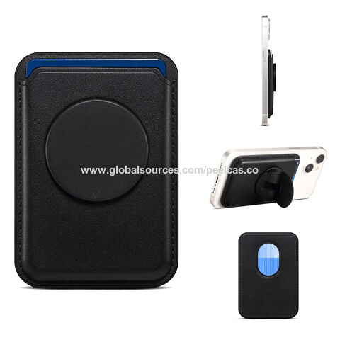 Kreative Multifunktions-starke magnetische PU-Leder-Karten-Geldbörse mit Magsafe Stand Fingers chleifen-Funktion für iPhone 15 14 13 12 for sale at factory direct price