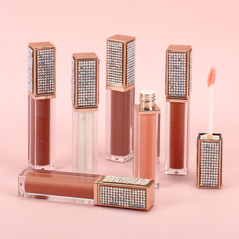 Private Label Flavored Fruit Plumping Liquid Vegan Nude Lip Gloss