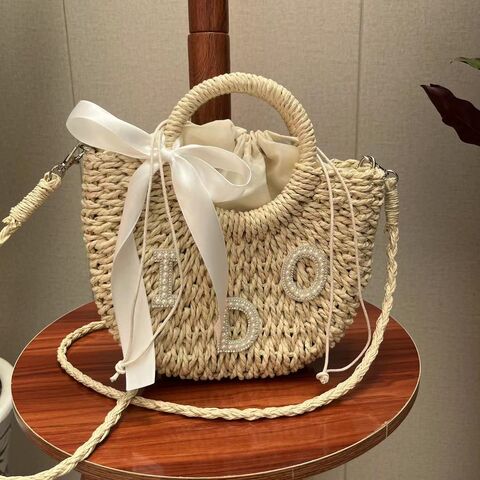 New Fashion Large Capacity Women Shoulder Shopping Bag Beach Straw