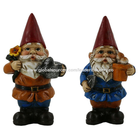 Buy Wholesale China Bsci Audit Polyresin Gnomes Statue Fairy Garden Gnome  Figurines Kits Outdoor Decoration & Polyresin Gnome at USD 0.85