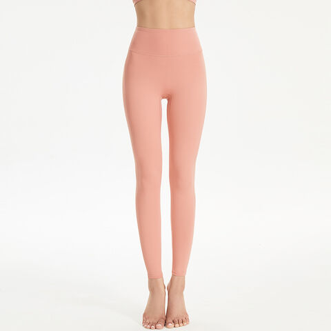 Women's Gym Leggings, High Waisted - Pink Flare – LC Activewear