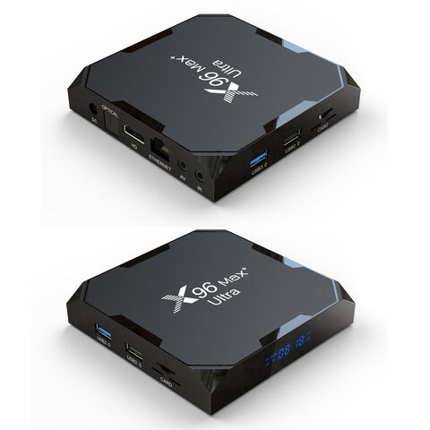 X96 Max Plus Ultra TV ボックス Compre X96 Max Plus Ultra S905x4 Chip Android Tv Box 11 8k Dual