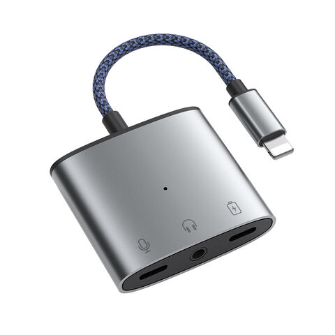 China Personalizado 2 en 1 Adaptador USB-C a auriculares Jack Aux Audio  Splitter Cable Proveedores Fábrica
