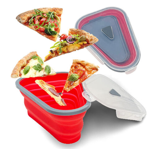 Buy Wholesale China New Triangle Shape Pizza Box Collapsible Foldable  Container Durable Silicone Holder Portable Pizza Storage Box & Triangle  Shape Pizza Box at USD 1.49