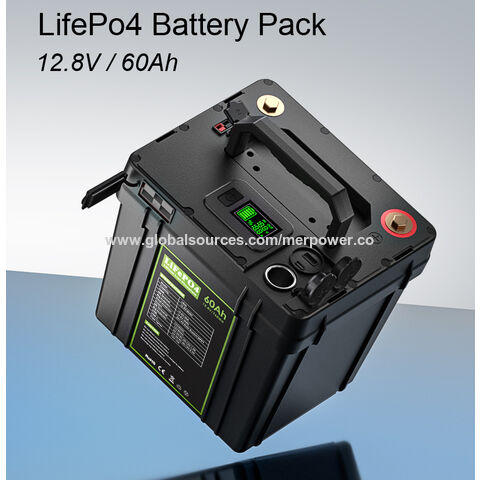 High capacity 12V 60Ah LiFePO4 battery pack for UPS energy storage