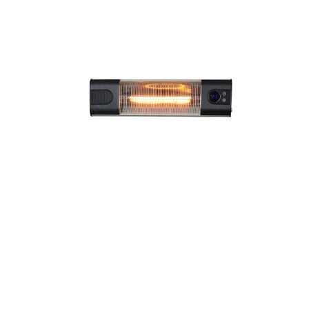 Calefactor de Patio de Pared Dorado de 2000W con 3 Ajustes de Calor - Calefacción Eléctrica para Exterior