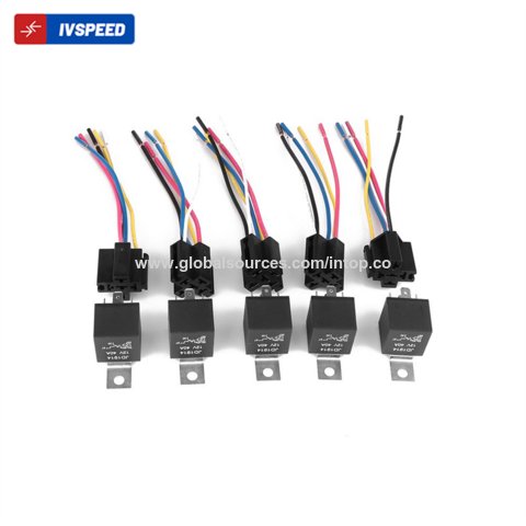 Buy Wholesale China Ivspeed Wholesale Auto Car Vehicle 12v 40a Relay Base  Socket Control Wire Set & Relay at USD 1.15