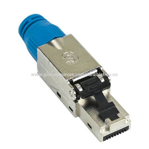 Wonfurd Cat8 Ethernet Cable Connector RJ45 Metal Tool Free Easy Termination  Plug