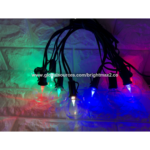 Guirlande lumineuse solaire 40 ampoules de couleurs - Achat/vente