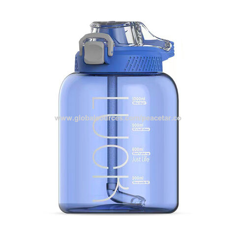 Botella de agua deportiva libre de BPA 2,3 litros jarra de gimnasio  hexagonal galón oz