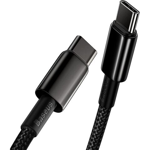Câble (2M) USB C vers USB C PD Charge Rapide 100W Nylon Tressé