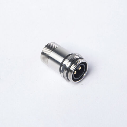 Conector M16 macho à prova d'água IP68 30A, conector circular de alta corrente com parafuso, corpo em aço inoxidável 316L, personalizado. for sale at factory direct price