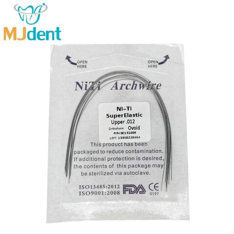 Fil Orthodontique Super élastique NITI - Lot De 100 Fils Ronds - Pour Arc Dentaire - Neuf Sans Marque