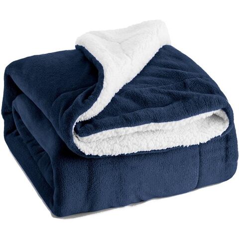 Buy Wholesale China Cottonblue Grey Sherpa Throw Heavy Weighted