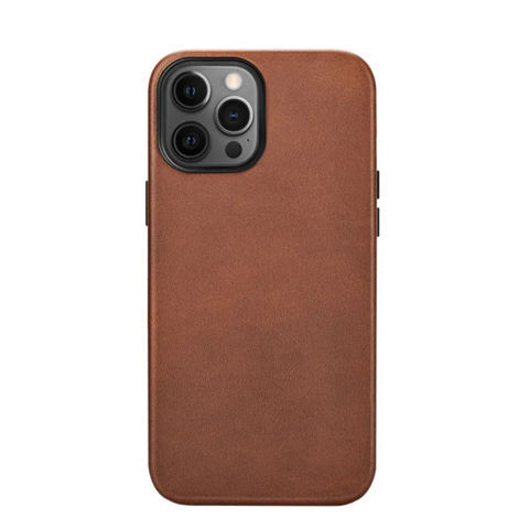 Étui de téléphone en cuir PU avec couvercle magnétique, antichoc, supporte la charge sans fil avec Magsafe for sale at factory direct price