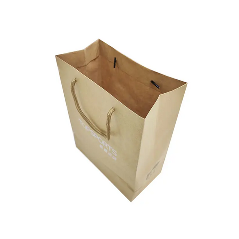 Custom Kraft Paper Bags - Brown & White