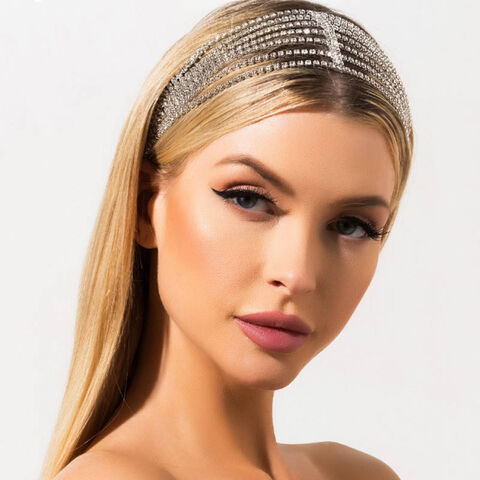 Buy Wholesale China Rhinestone Elastic Hairbands Elegant Headband Women  Headwear Crystal Headbands For Girls Hair Accessories & Headband at USD  1.72