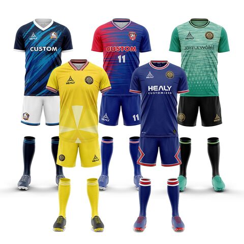 Bulk Buy China Wholesale Healy Sportswear Men Soccer Wear Customized Youth Soccer Jersey With Logo And Numbers Sublimated Soccer Uniforms 8.9 from Mengrui Shanghai Industrial Devolopment Co. Ltd. Glob...