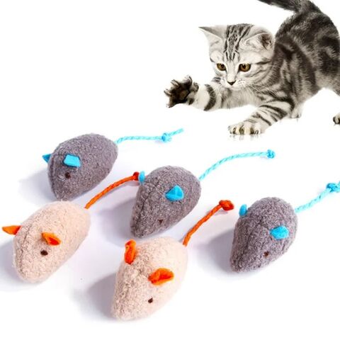 Jouet Chat, 2 Pièces Souris en Peluche, Automatique Chat Souris Jouet,  Ensemble de Jouets pour Chats, Jouet Chat Interactif Animaux Domestiques  Toys pour Chat Chaton