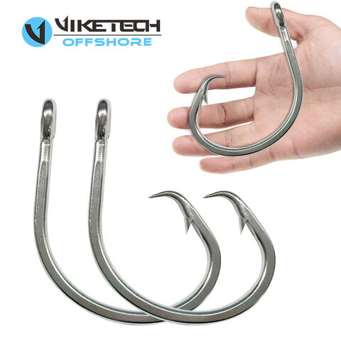 Fishing Tuna Circle Hooks - Extra Strong Stainless Steel Big Game