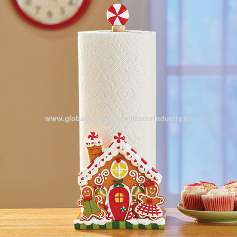 Christmas Gnome Paper Towel Holder Metal, Christmas Gnome Decorations