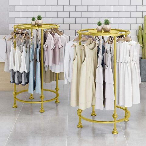 Kainice Custom Boutique Gold Garment Rack Floor Standing Clothing Shop Stainless Steel Round Metal Hanging Clothes Display Rack - China Wholesale Round Clothing Rack $23.58 from Xiamen Kainan Exhibition Products Co., Ltd. | Kainice Custom Boutique Gold Garment Rack Floor Standing Clothing Shop Stainless Steel Round Metal Hanging Clothes Display Rack - China Wholesale Round Clothing Rack $23.58 from Xiamen Kainan Exhibition Products Co., Ltd. |